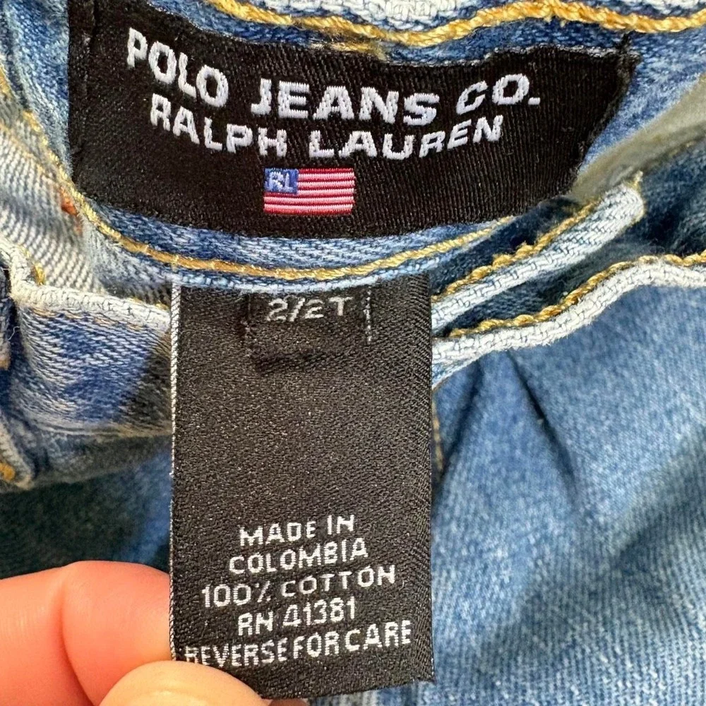 Polo Ralph Lauren 2T Kids Cargo Shorts and Baggy Y2K Carpenter Jeans Bundle of 2